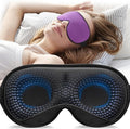 YFONG Weighted Sleep Mask, Women Men 3D Eye Mask Blocking Lights Sleeping Mask by YFONG