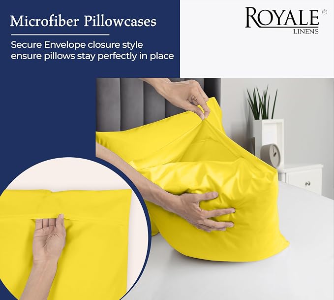 Royale Linens King Pillowcase Set of 2 - Image 5