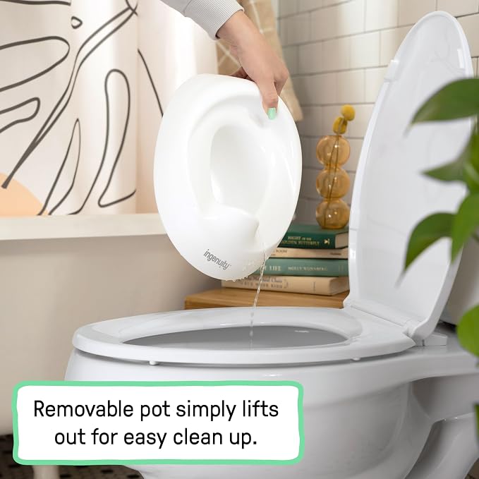Ingenuity Ready Set Go Potty Training Toilet, Removable Bowl, Non-Skid Bottom - Image 4