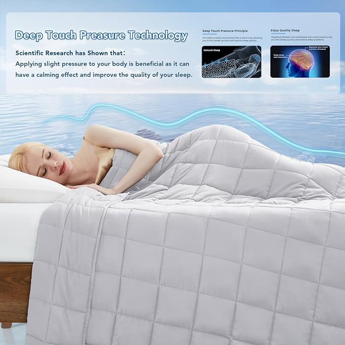 Topcee Weighted Blanket for Adults, Minky Dots Heavy Blanket for Woman - Image 4