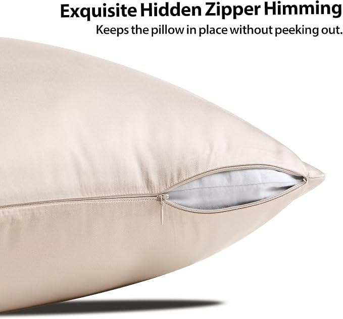 4 Pack Cooling Pillow Cases, Viscose Derived from Bamboo Pillow Protectors King - Image 3