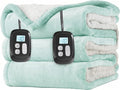 LaffyLo Electric Heated Blanket Queen Size 84 x 90, Dual Control, Fast Heating by LAFFYLO