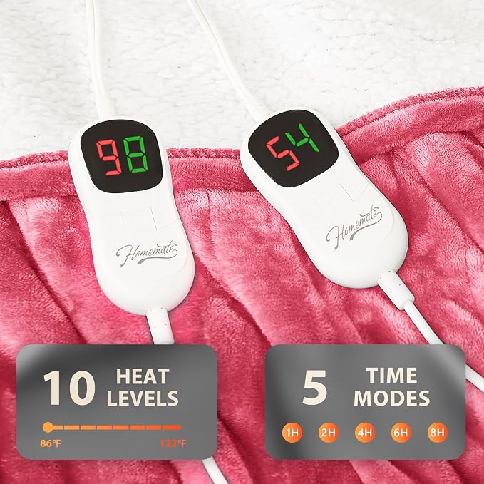Homemate Electric Heated Blanket Queen - Image 4