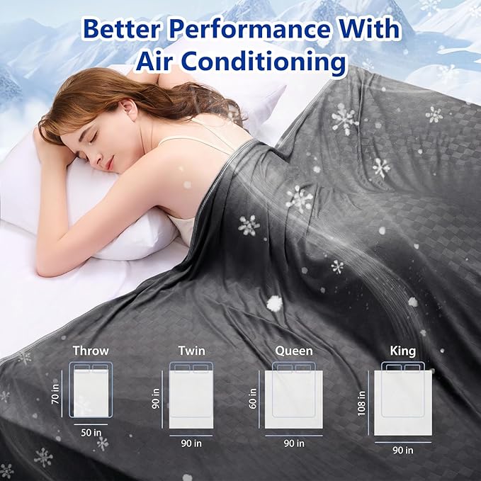 Topcee Cooling Blanket King Size- 90"x108" Summer Cooling Throw Blanket - Image 7