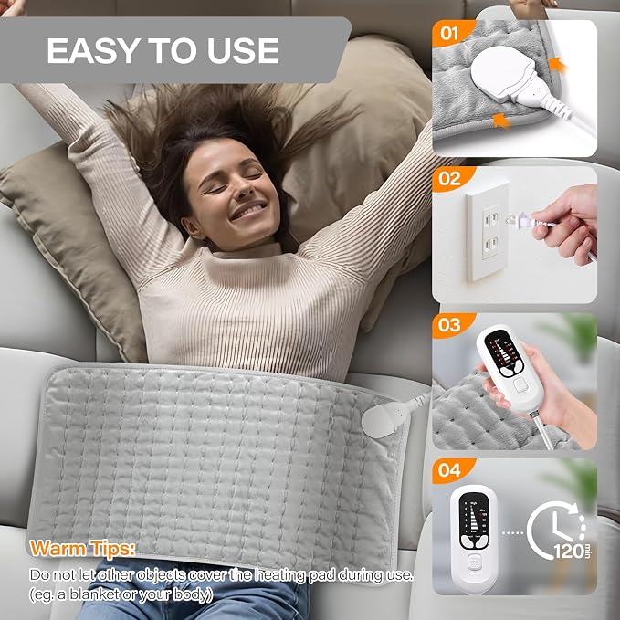 Deepsoon Heating Pad, Electric Heating Pads - Image 2