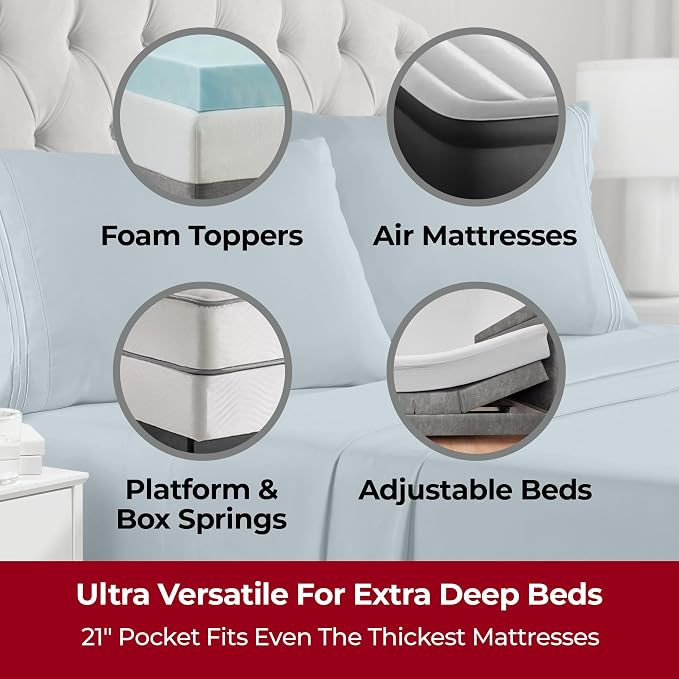 Mellanni Extra Deep Queen Sheets - Image 2