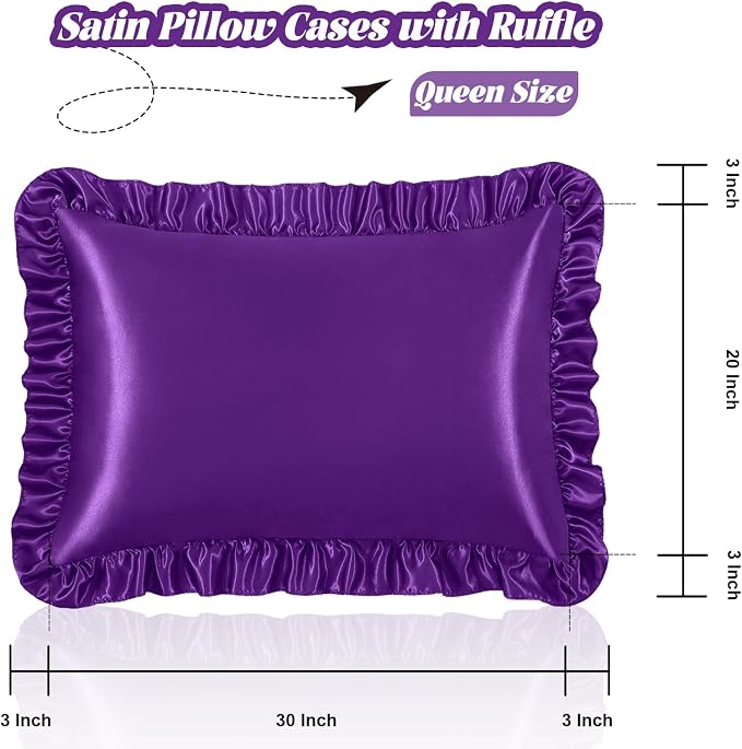 Homiest Ruffle Satin Pillowcase - Image 3