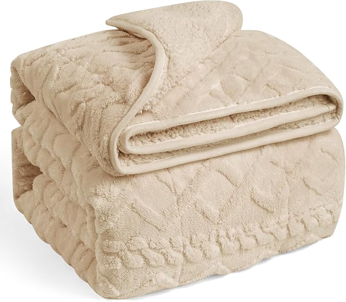 Wemore Weighted Blanket for Adults Twin Size 15 lbs, Dual Sided Soft Fuzzy by WemoreDirect