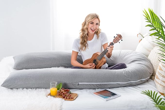 Meiz Pregnancy Pillow, Cooling Silky Pregnancy Pillows - Image 8