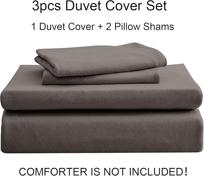 PURE ERA Jersey Knit Duvet Cover Set 100% T-Shirt Cotton Super Soft Comfy 3pc - Image 7