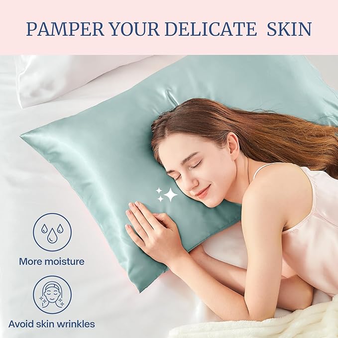 BEDELITE Satin Pillowcase for Hair and Skin, Super Soft and Cooling Similar to - Image 3