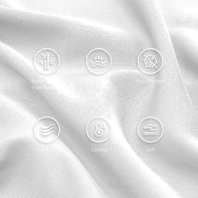 Standard Pillowcases, Cooling Viscose from Bamboo Pillow Covers - Image 5