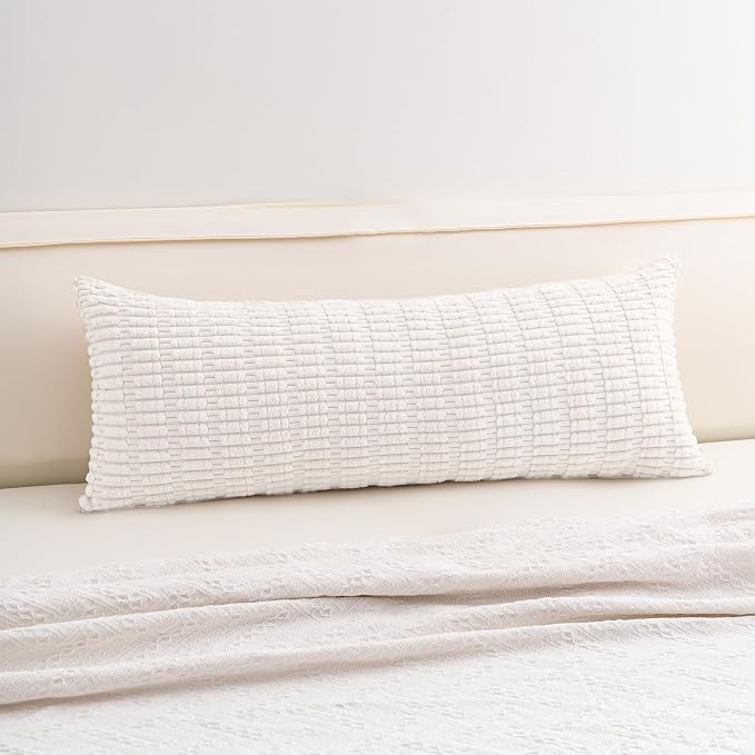 Aegero Corduroy Decorative Throw Pillow Covers 14x36 InchSoft Striped Pillow by Unknown