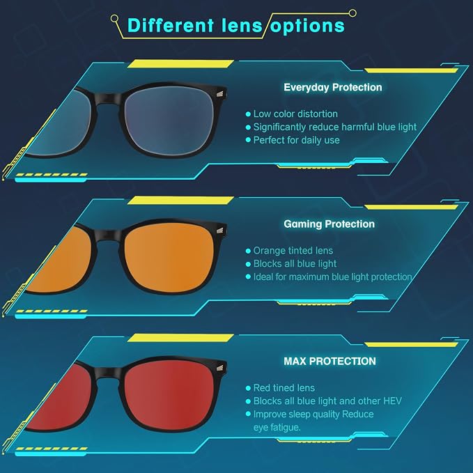 Red Lens Glasses Blue Light Glasses - Image 7