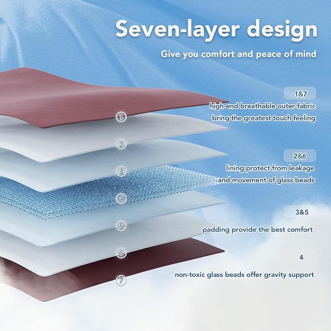 Topcee Weighted Blanket for Adults Queen Size Soft Cooling Heavy Blanket - Image 6