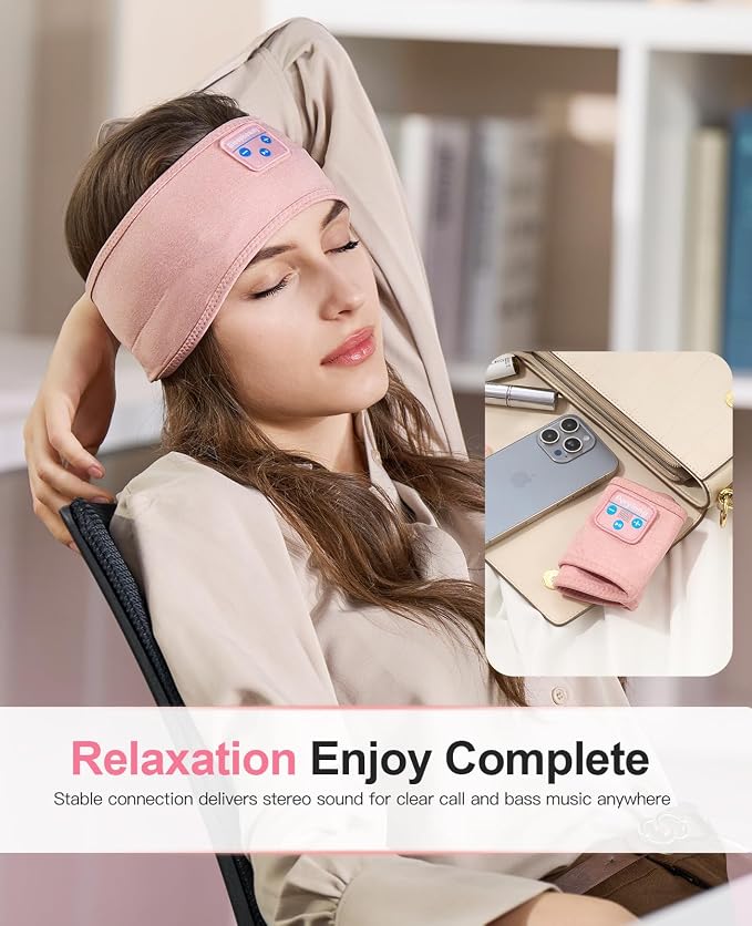 Perytong Sleep Headphones Wireless, Air Travel, Meditation - Image 2