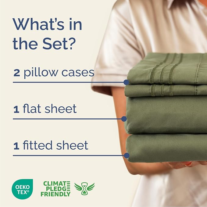 Queen Size 4 Piece Sheet Set - Image 2