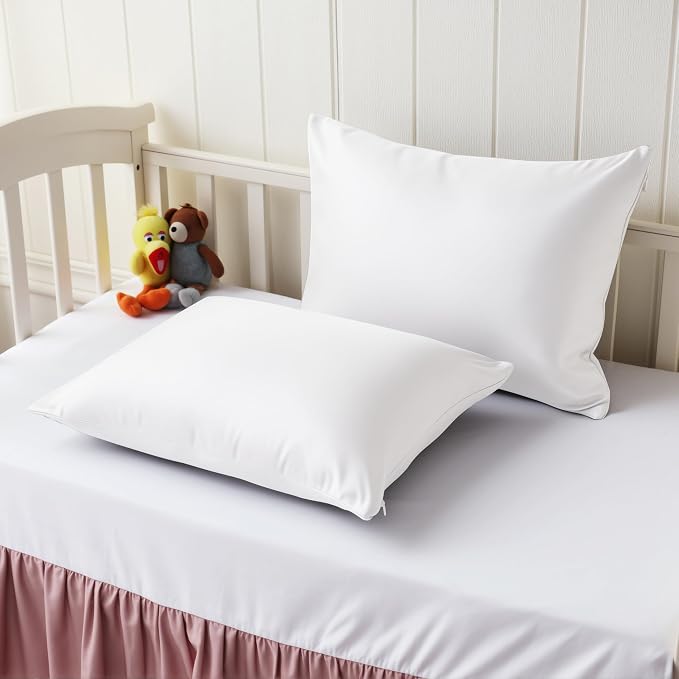 4 Pack Cooling Toddler Pillow Cases, Viscose Derived from Bamboo Small Pillow - Image 2