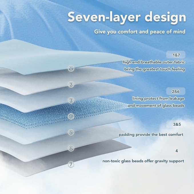 Topcee Weighted Blanket Soft Cooling Heavy Blanket Sleeping, Apply to 190-210 - Image 6