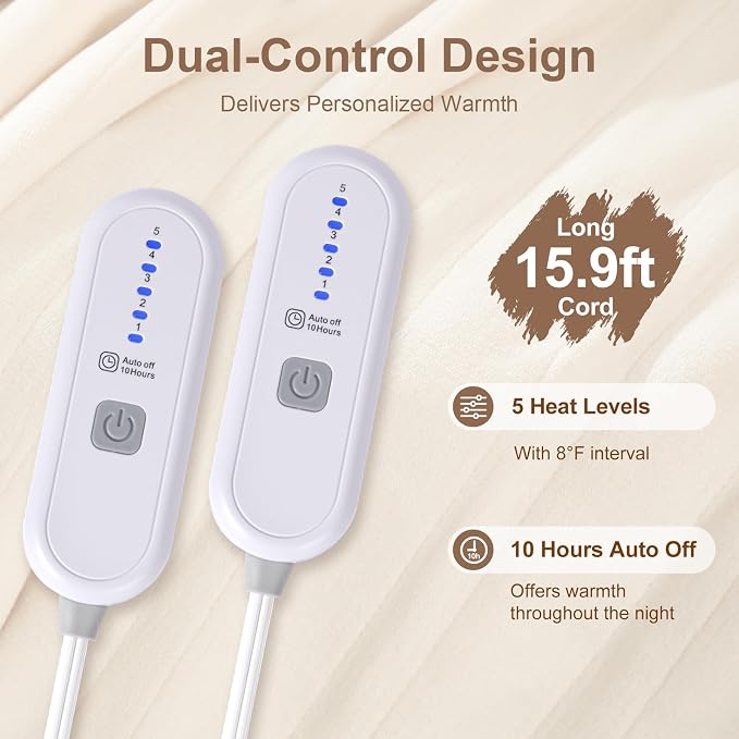 Electric Blanket Queen Size Dual Control - Image 3