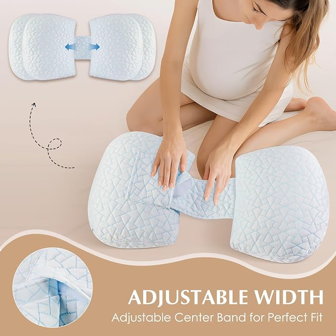 Pregnancy Pillows for Sleeping, Adjustable Travel Wedge Pillow for Belly - Image 3