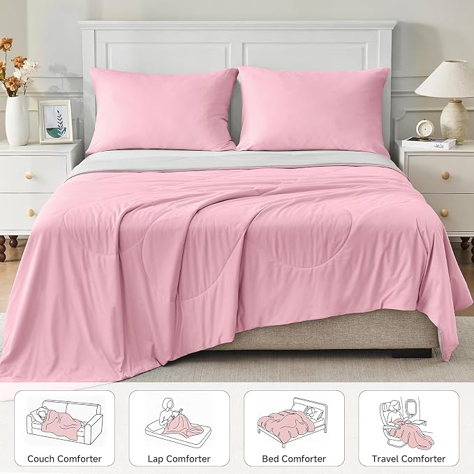 HOMFINE Cooling Comforter Queen Size, Japanese Double-Sided Cold Tech Fabric - Image 6