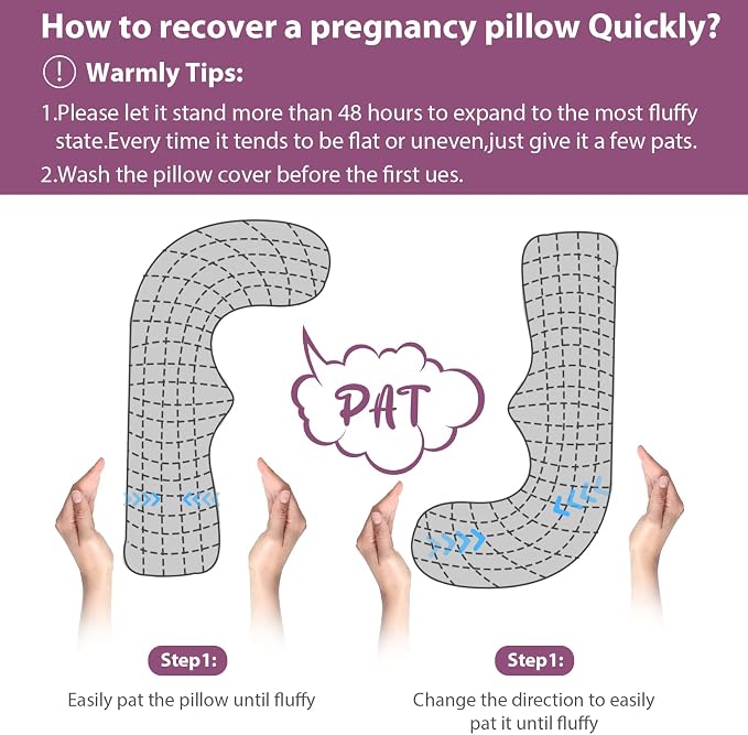 BATTOP Pregnancy Pillows for Sleeping, Maternity Body Pillow - Image 9