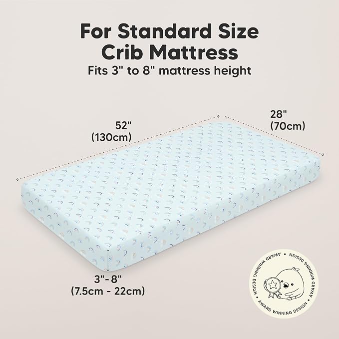 KeaBabies 2-Pack Organic Crib Sheets - Image 2