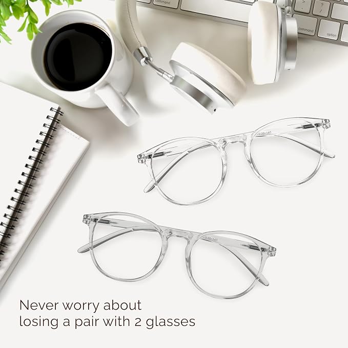 IBOANN Blue Light Glasses for Woman/Men, Fashion Blue Light Glasses Men - Image 8