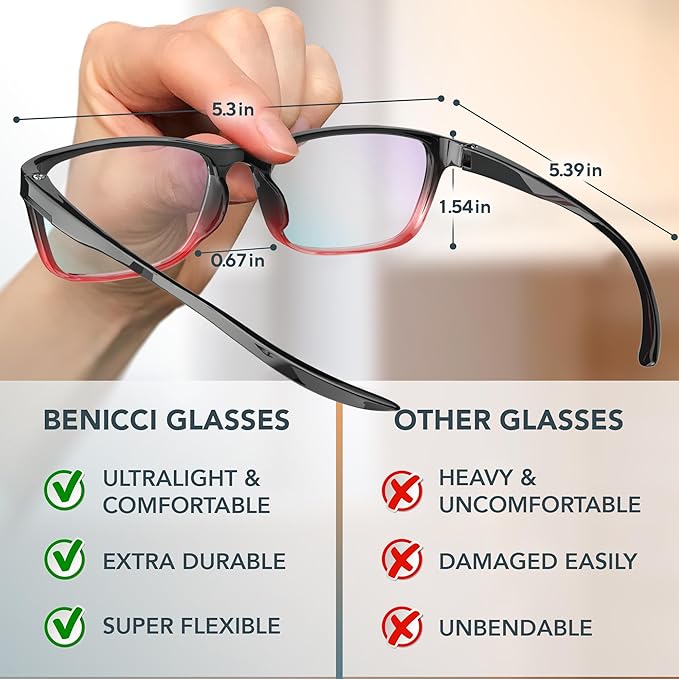 Stylish Blue Light Blocking Glasses - Image 4