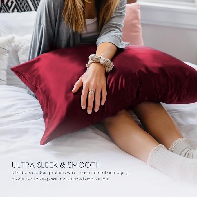 Tafts Pillow Cases - 22mm 100% Pure Mulberry 6A Silk Pillowcase - Image 4