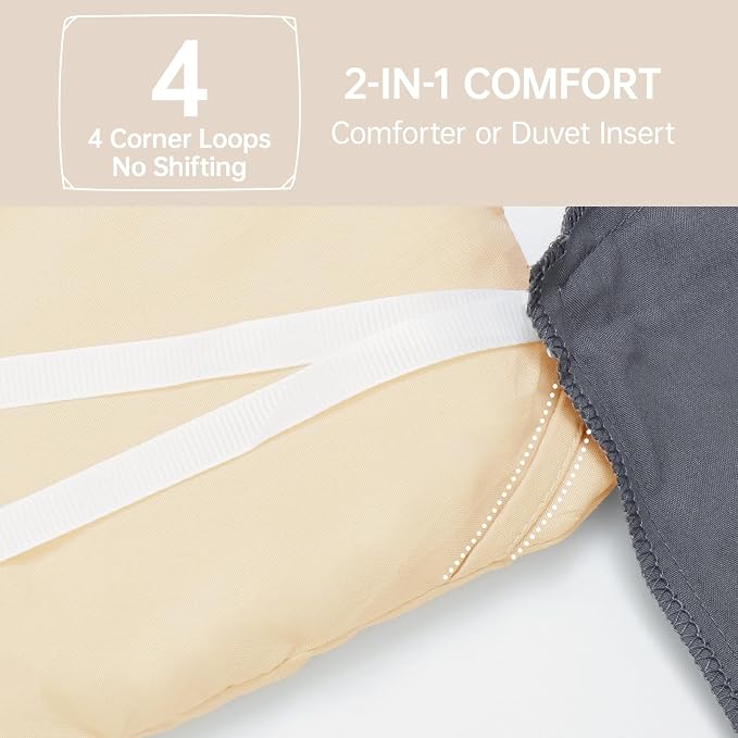 MUXHOMO King Size Comforter Set, All Season Ultra Soft Down Alternative Bedding - Image 6
