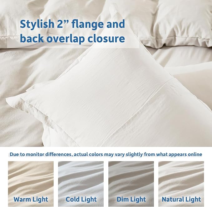 Nestl Off White Duvet Cover King Size - Image 8
