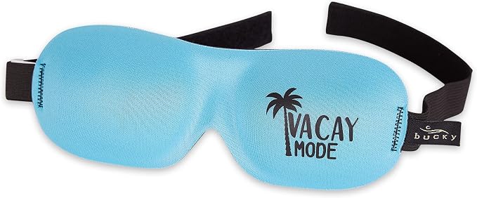 Bucky Ultralight Collection, Contoured Travel and Sleep Eye Mask, Vacay Mode by Bucky