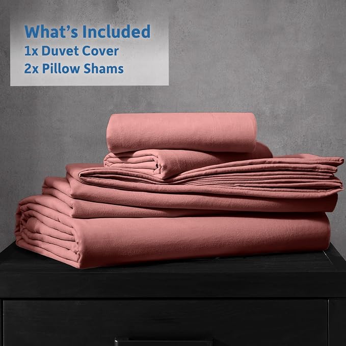 Nestl Pink Clay California King Duvet Cover Sets - Image 9