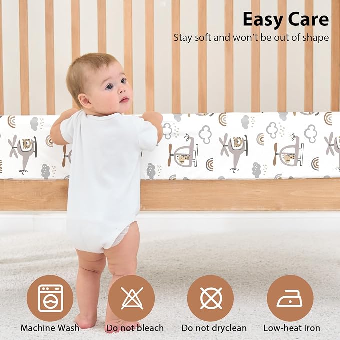 Baby Crib Sheets for Boys and Girls, 3 Pack Toddler Bed Sheets for 52”x28” - Image 7