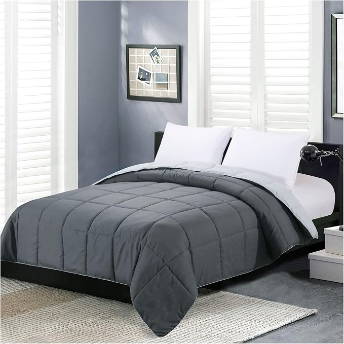 Homelike Moment Twin Comforter Duvet Insert- Grey Down Alternative Bed by HomelikeMoment