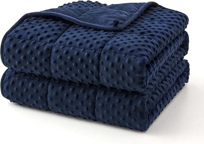 Topcee Weighted Blanket for Adults, Minky Dots Heavy Blanket for 110-130lbs by Topcee%E2%80%94ForYourGoodSleep