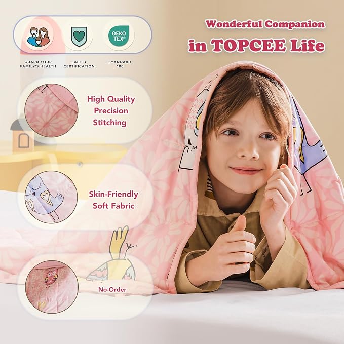 Topcee Weighted Blanket Cooling Throw Heavy Blanket - Image 5