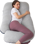 MOON PINE Pregnancy Pillow, U Shaped Full Body Pillow by MOONPINE