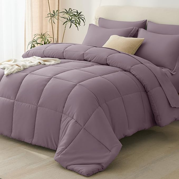 CozyLux Full Size Comforter Sets Dusty Purple by CozyLux