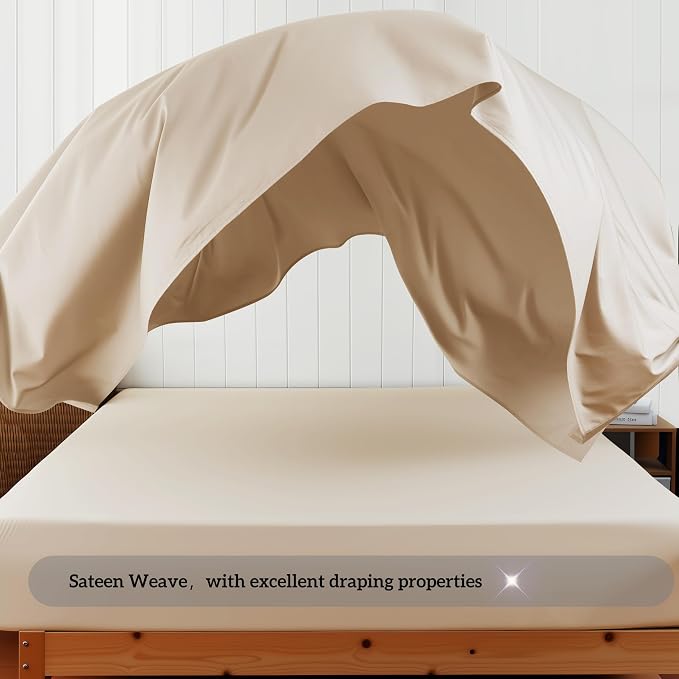 Cotton Flat Sheets Only, 600 TC 100% Cotton Flat Sheet Top Sheet Only, King - Image 9