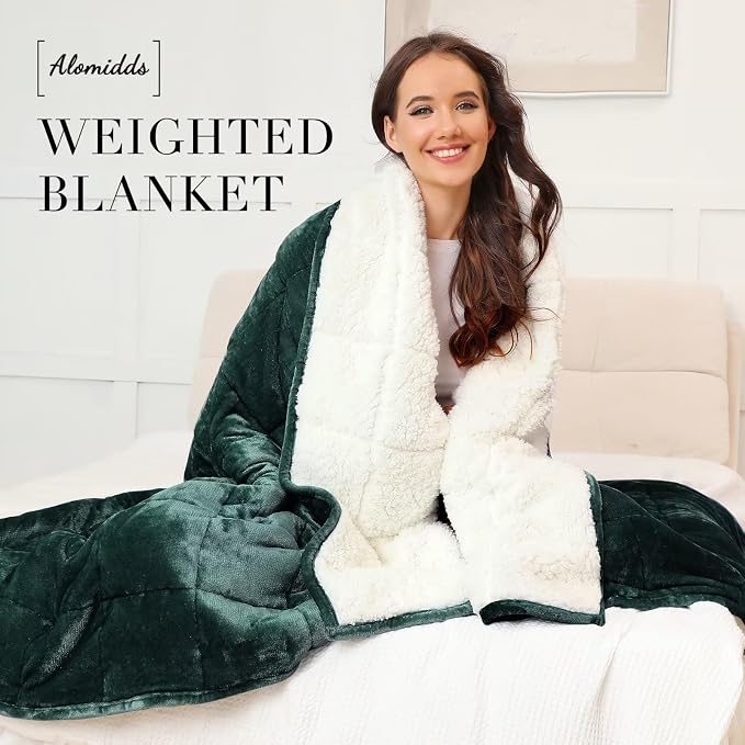 Alomidds Sherpa Fleece Weighted Blanket - Image 6