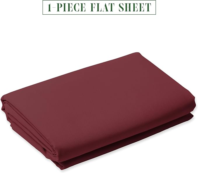 Luxury Flat Sheet on Amazon Elegant Comfort Wrinkle-Free 1500 Premier Hotel - Image 2