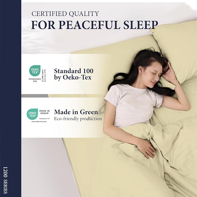 100% Egyptian Cotton Queen Size Sheets Set - Image 6