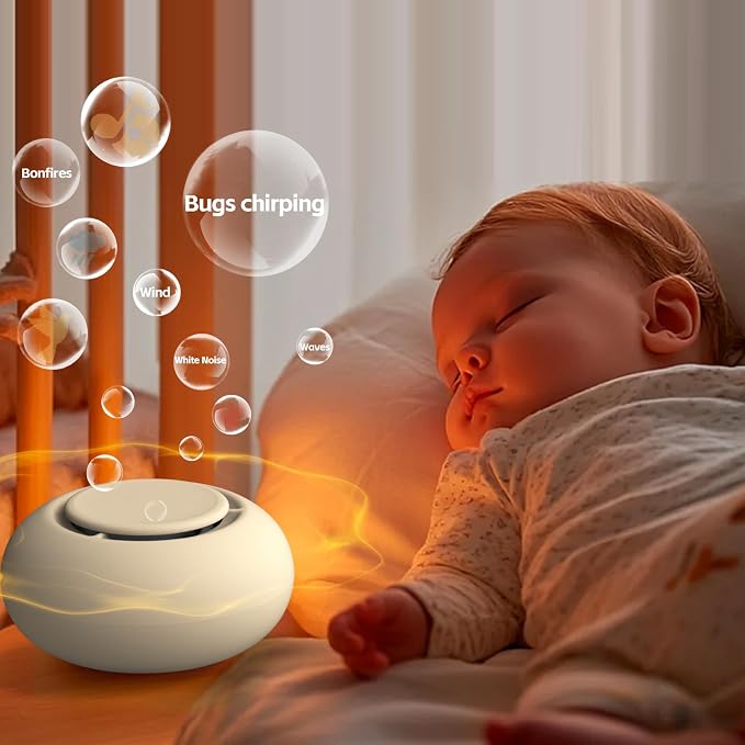 Portable Baby Sound Machine 15 Hours Battery Life, Clips on Baby Stroller - Image 4