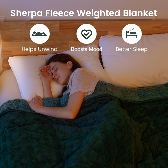 Sherpa Fleece Adult Weighted Blanket Great - Image 2