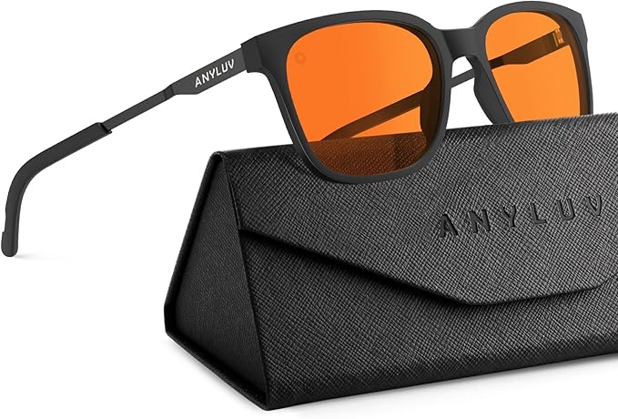 ANYLUV Blue Light Glasses for Men, Lightweight Computer Gaming Glasses by ANYLUV
