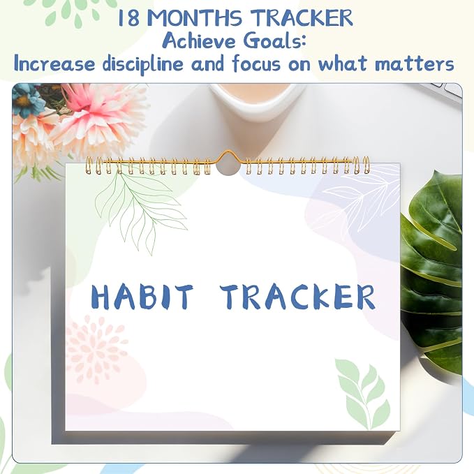 Thboxes Writable Habit Tracker Calendar, Undated 18 Months Daily, Monthly Habit - Image 7