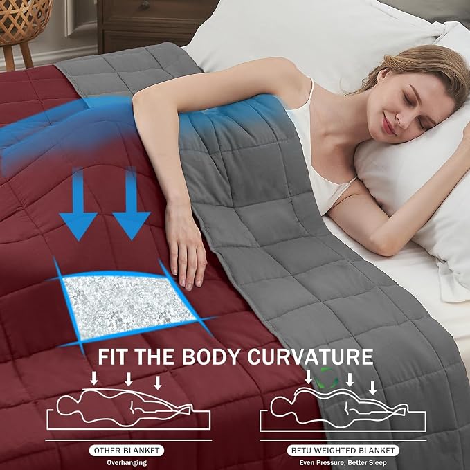 Weighted Blanket for Adults 20lbs, Twin Full Size Cooling Heavy Throw Blanket - Image 2